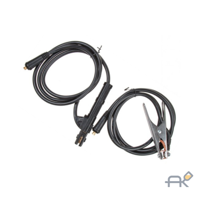 Комплект сварочный для MMA (до 200А. 2 + 2 м) SOLARIS (разъем 9 мм (тип 10-25)) WA-4210